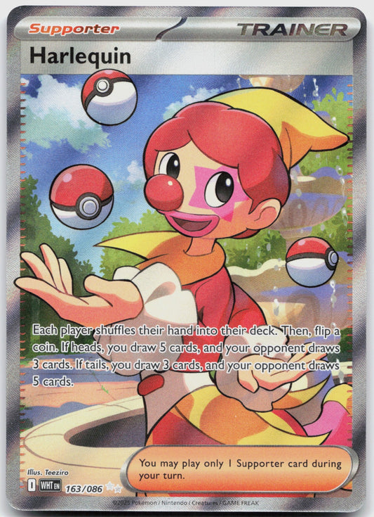 Harlequin Holo Ultra Rare SV: White Flare 163/086 NM