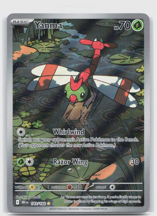 Yanma Holo Illustration Rare SV10: Destined Rivals 183/182 NM