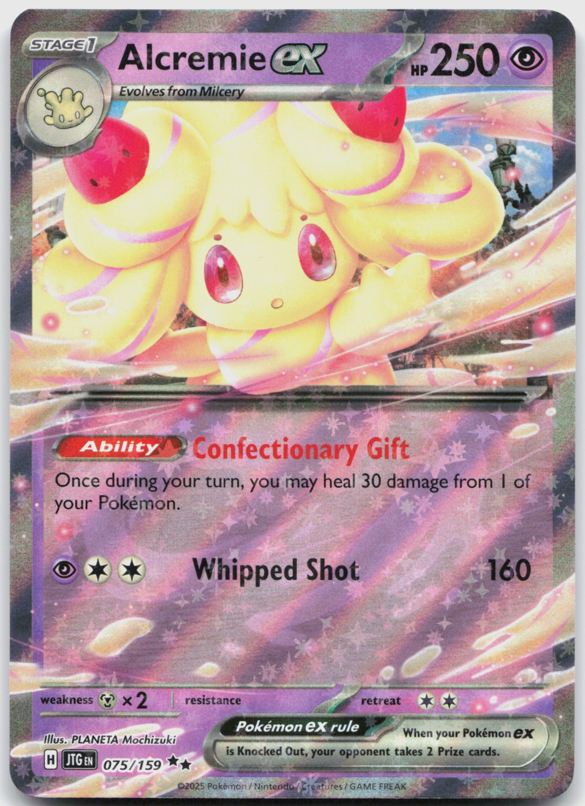 Alcremie ex Holo Double Rare SV09: Journey Together 075/159 NM