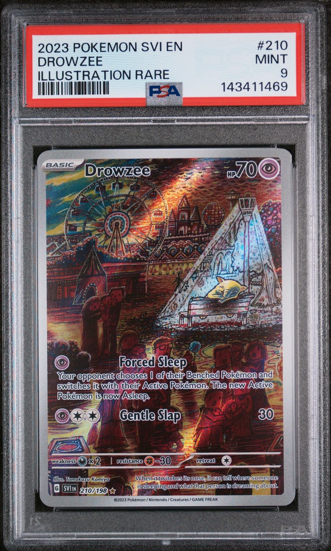 PSA 9 Drowzee Illustration Rare SV01: Scarlet & Violet Base Set 210/198