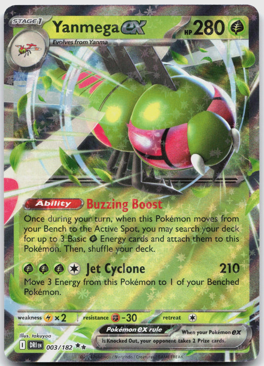 Yanmega ex Holo Double Rare SV10: Destined Rivals 003/182 NM
