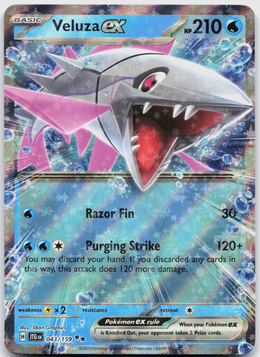 Veluza ex Holo Double Rare SV09: Journey Together 043/159 NM