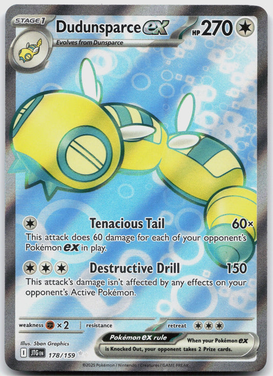 Dudunsparce ex Holo Ultra Rare SV09: Journey Together 178/159 NM