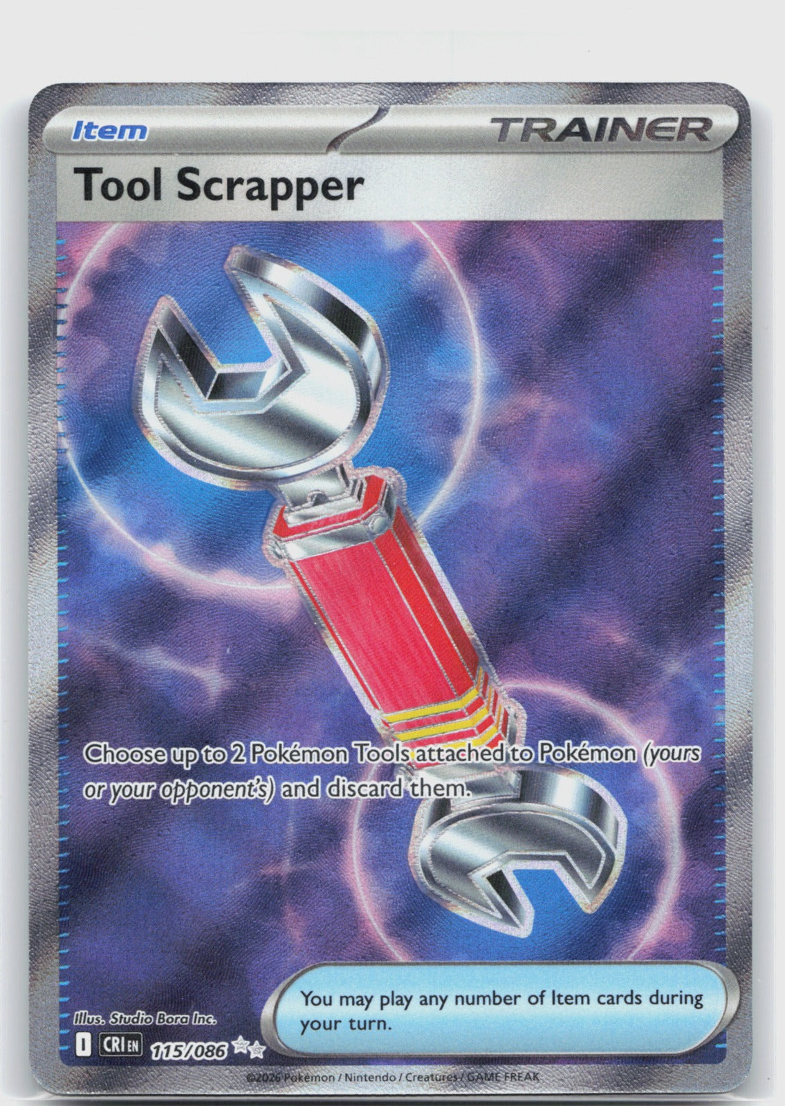 Tool Scrapper Holo Ultra Rare ME04: Chaos Rising 115/086 NM