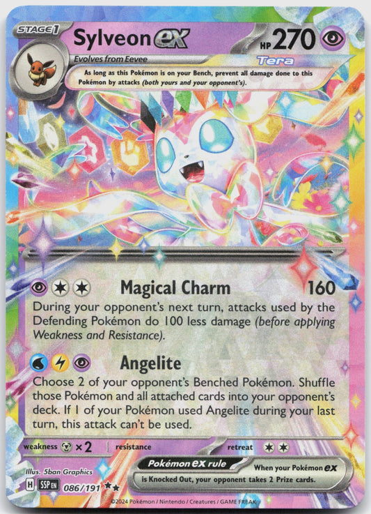 Sylveon ex Holo Double Rare SV08: Surging Sparks 086/191 NM