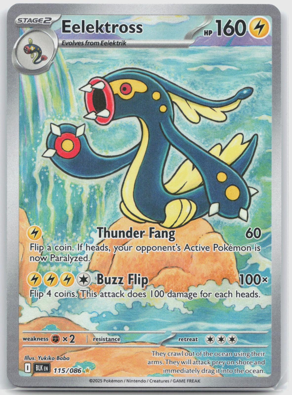 Eelektross Holo Illustration Rare SV: Black Bolt 115/086 NM