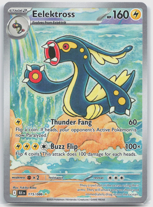 Eelektross Holo Illustration Rare SV: Black Bolt 115/086 NM