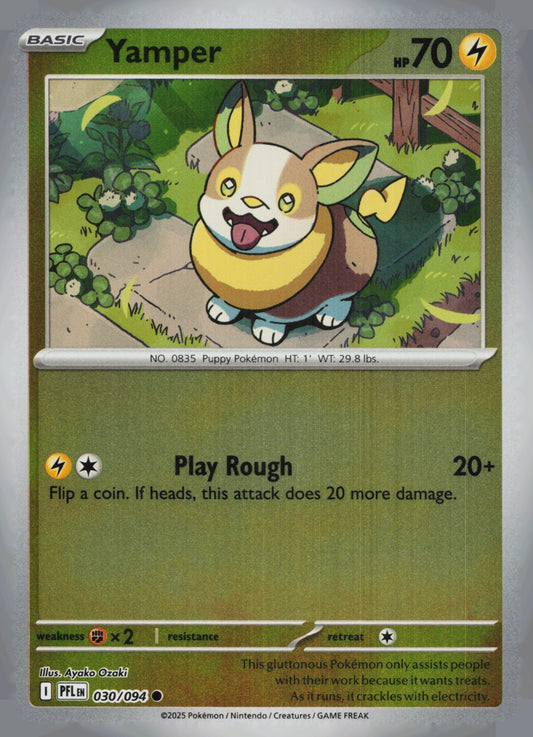 Yamper Reverse Holo Common ME02: Phantasmal Flames 030/094 NM