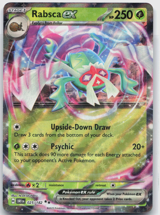 Rabsca ex Holo Double Rare SV10: Destined Rivals 025/182 NM