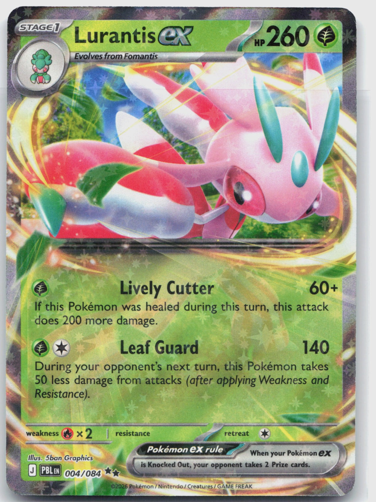Lurantis ex Holo Double Rare ME05: Pitch Black 004/084 NM