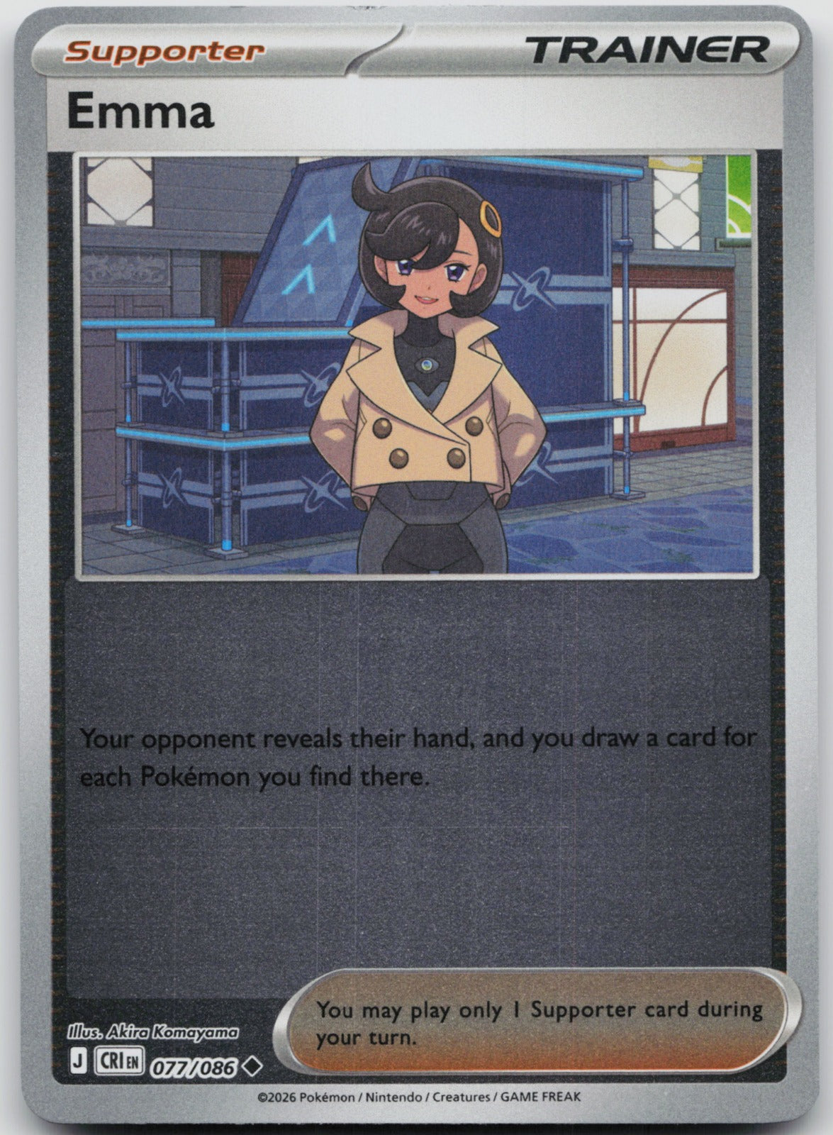 Emma Reverse Holo Uncommon ME04: Chaos Rising 077/086 NM