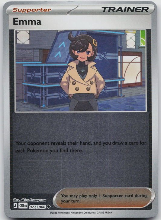 Emma Reverse Holo Uncommon ME04: Chaos Rising 077/086 NM