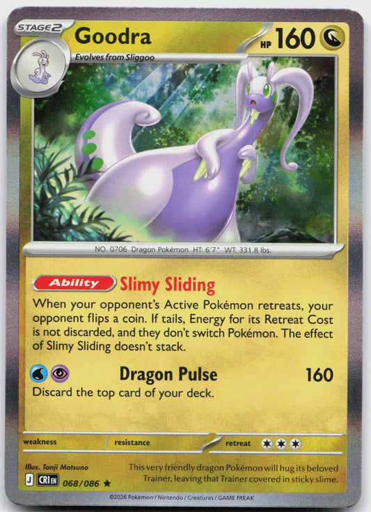 Goodra Holo Rare ME04: Chaos Rising 068/086 NM