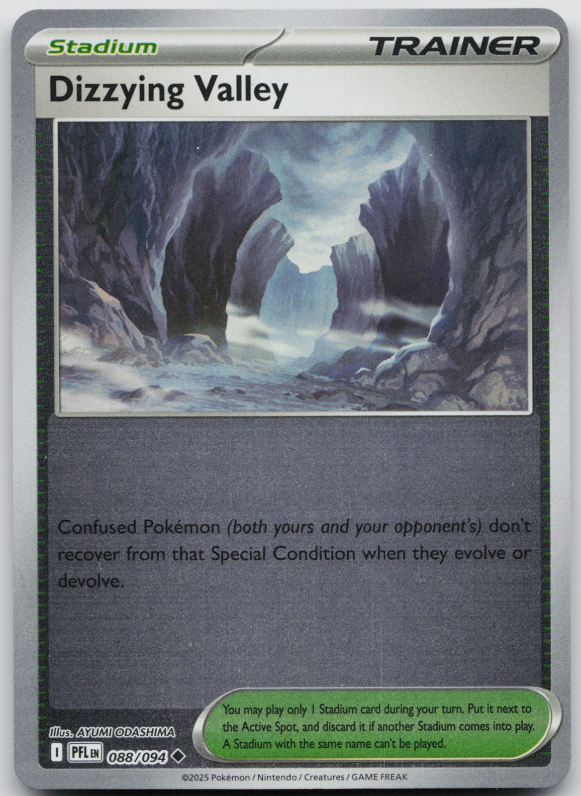Dizzying Valley Reverse Holo Uncommon ME02: Phantasmal Flames 088/094 NM