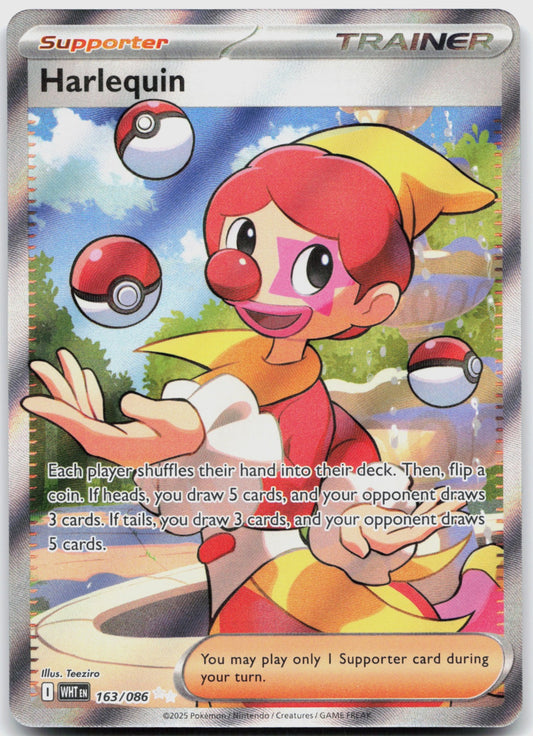 Harlequin Holo Ultra Rare SV: White Flare 163/086 NM