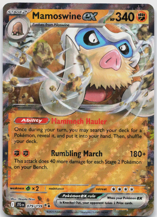 Mamoswine ex Holo Double Rare SV09: Journey Together 079/159 NM
