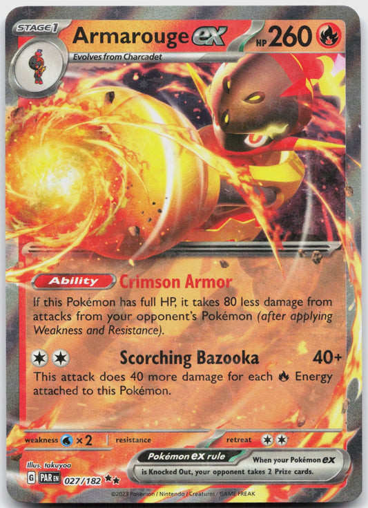 Armarouge ex Holo Double Rare SV04: Paradox Rift 027/182 NM