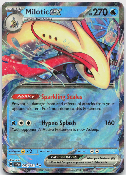 Milotic ex Holo Double Rare SV08: Surging Sparks 042/191 NM