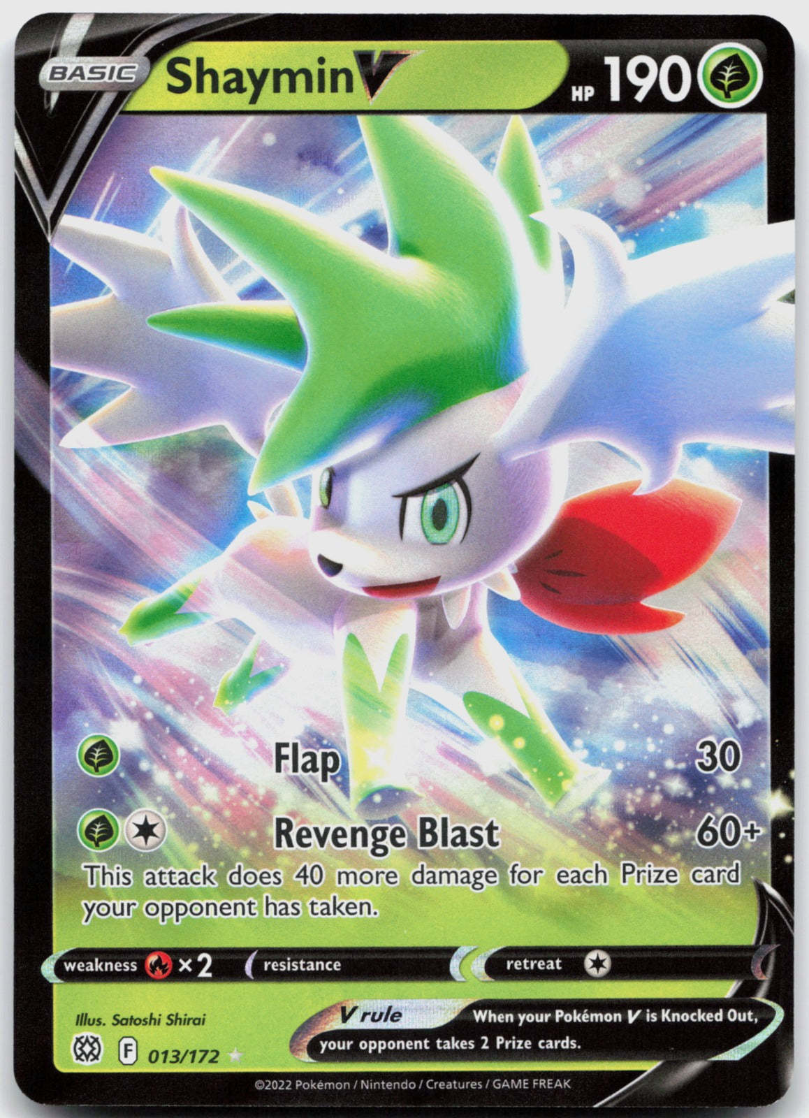 Shaymin V Holo Ultra Rare SWSH09: Brilliant Stars 013/172 NM