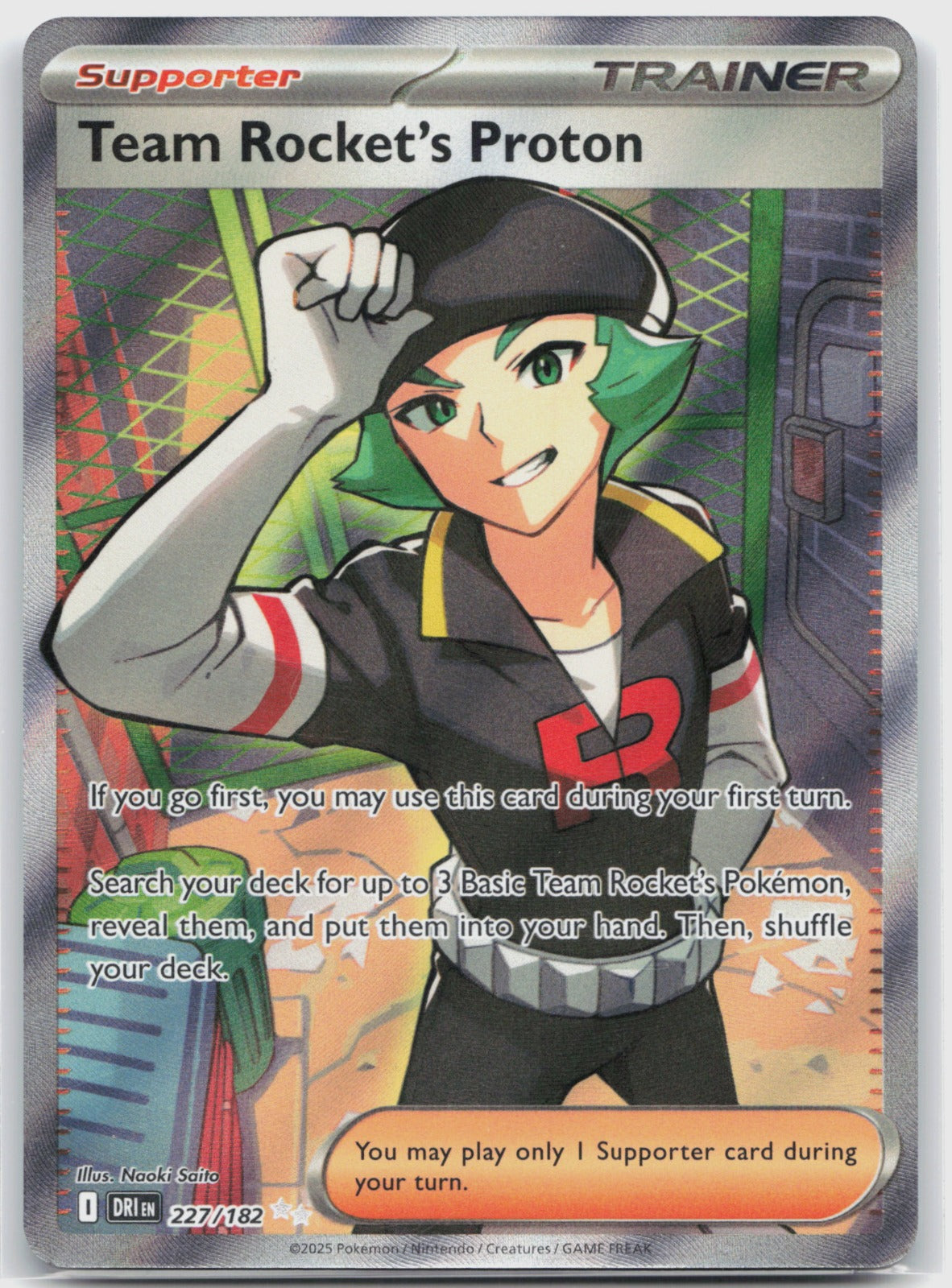 Team Rocket's Proton Holo Ultra Rare SV10: Destined Rivals 227/182 NM