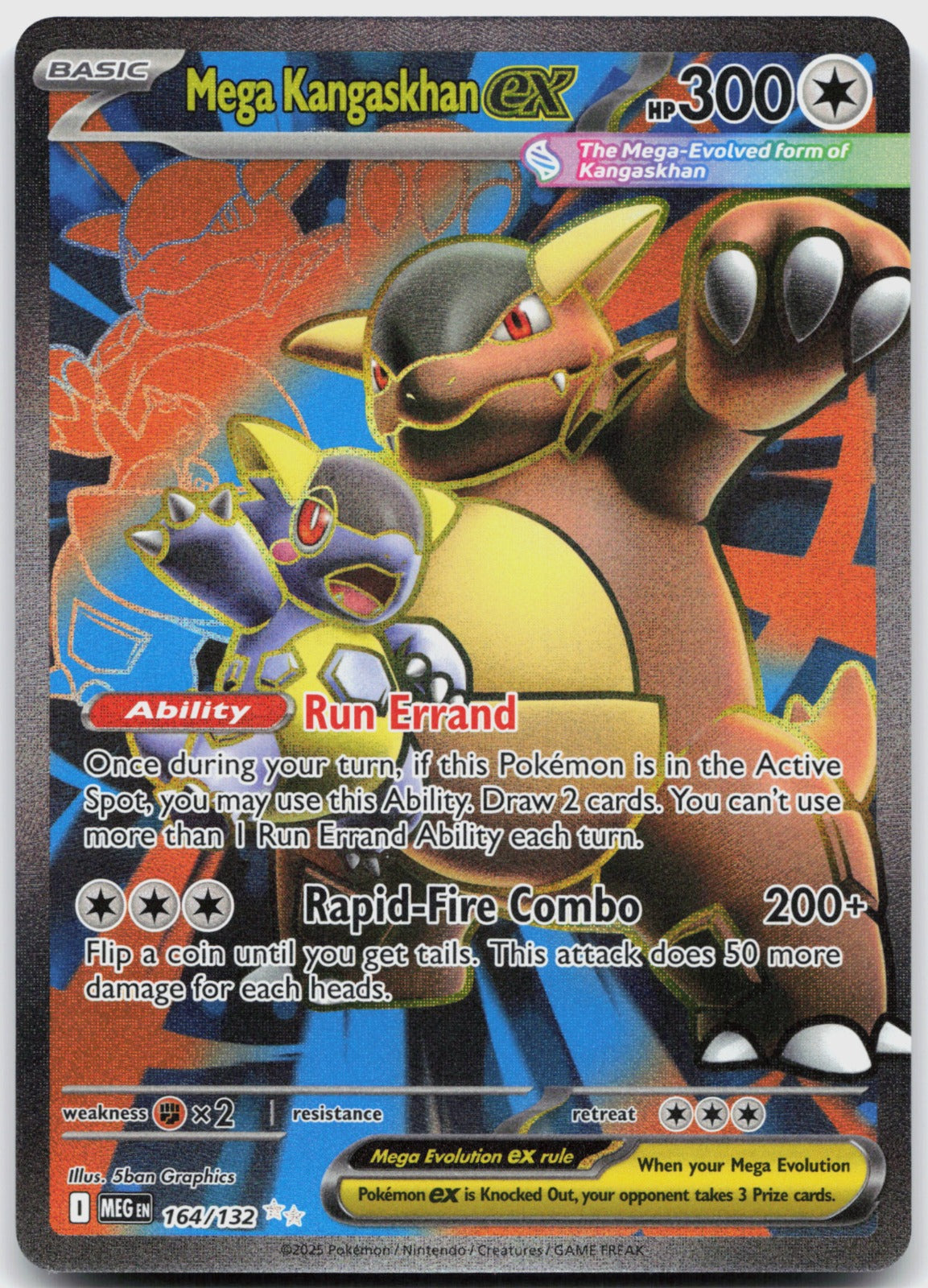 Mega Kangaskhan ex Holo Ultra Rare ME01: Mega Evolution 164/132 NM