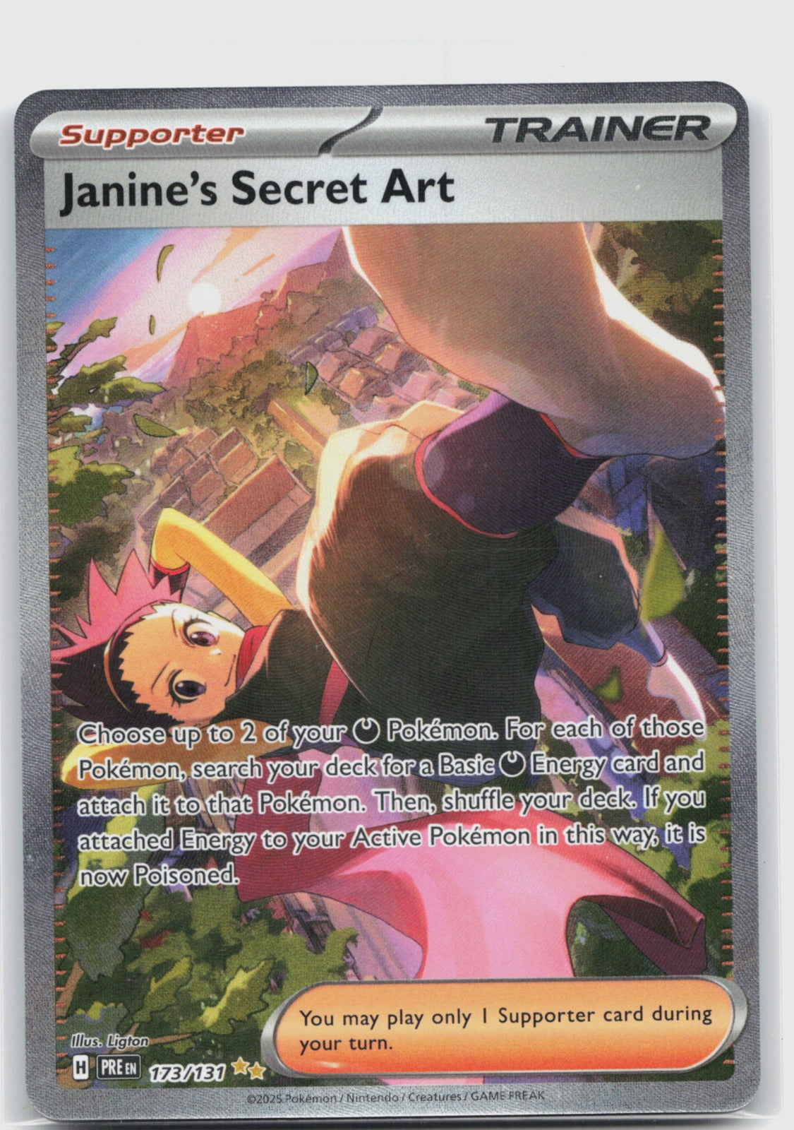 Janine's Secret Art Holo Special Illustration Rare SV: Prismatic Evolutions 173/131 NM