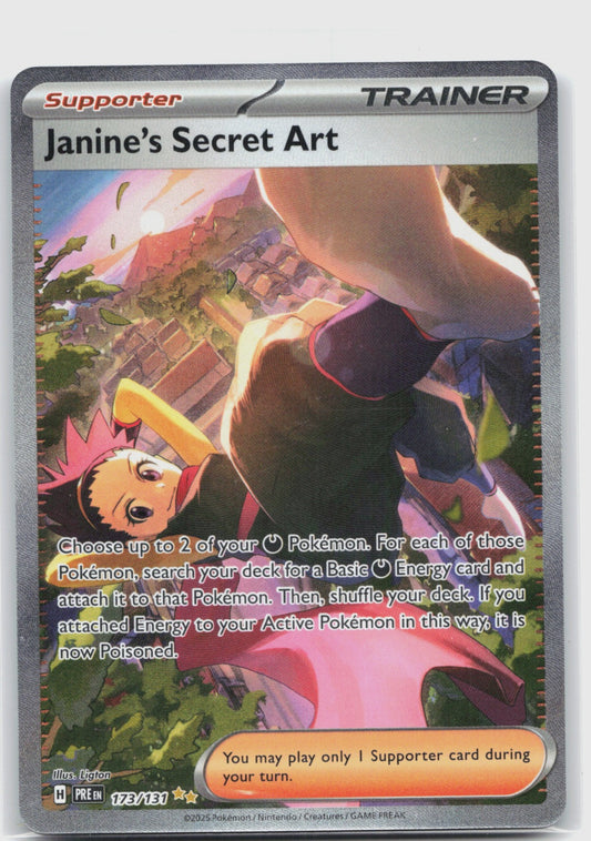 Janine's Secret Art Holo Special Illustration Rare SV: Prismatic Evolutions 173/131 NM