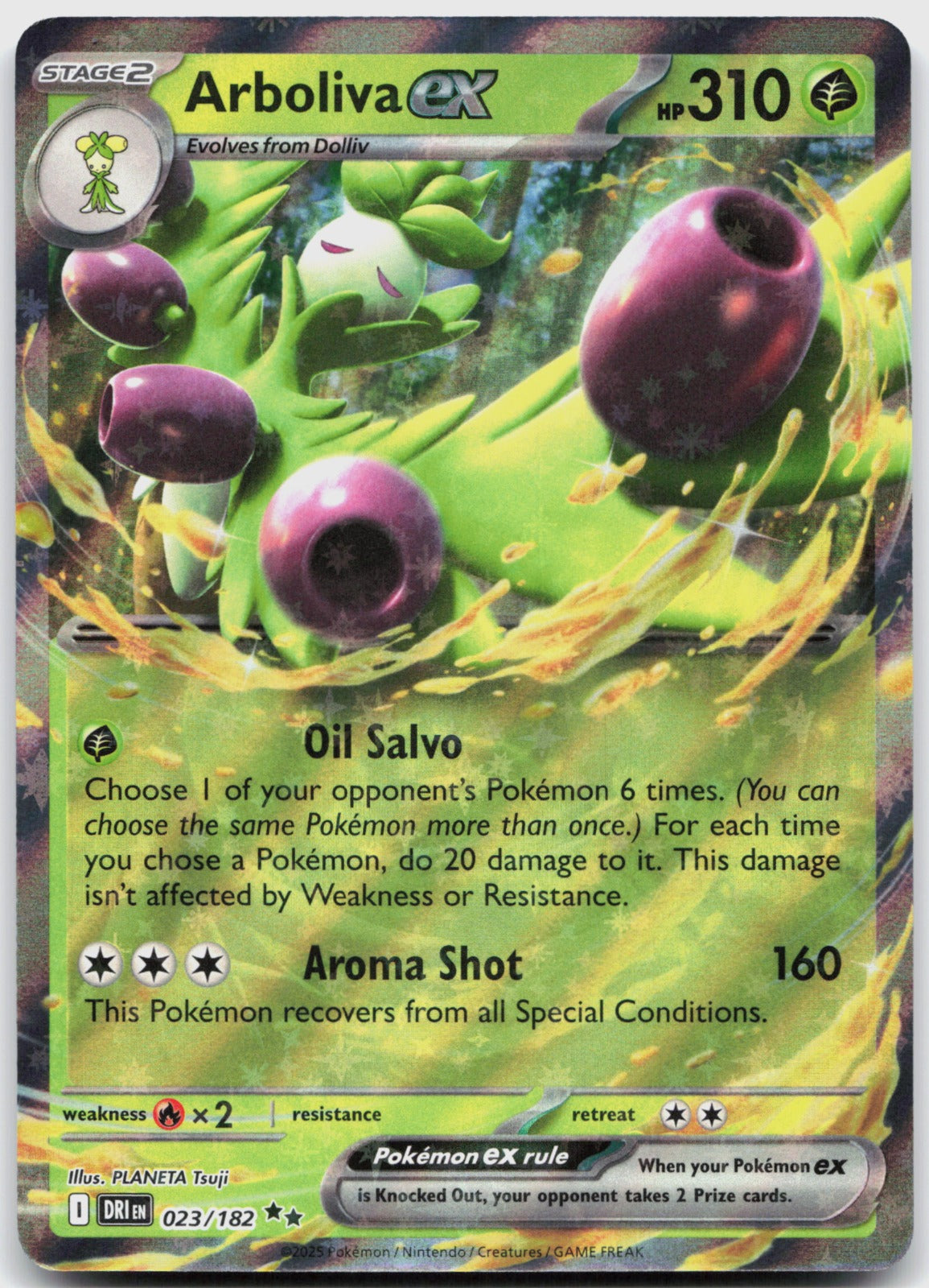 Arboliva ex Holo Double Rare SV10: Destined Rivals 023/182 NM