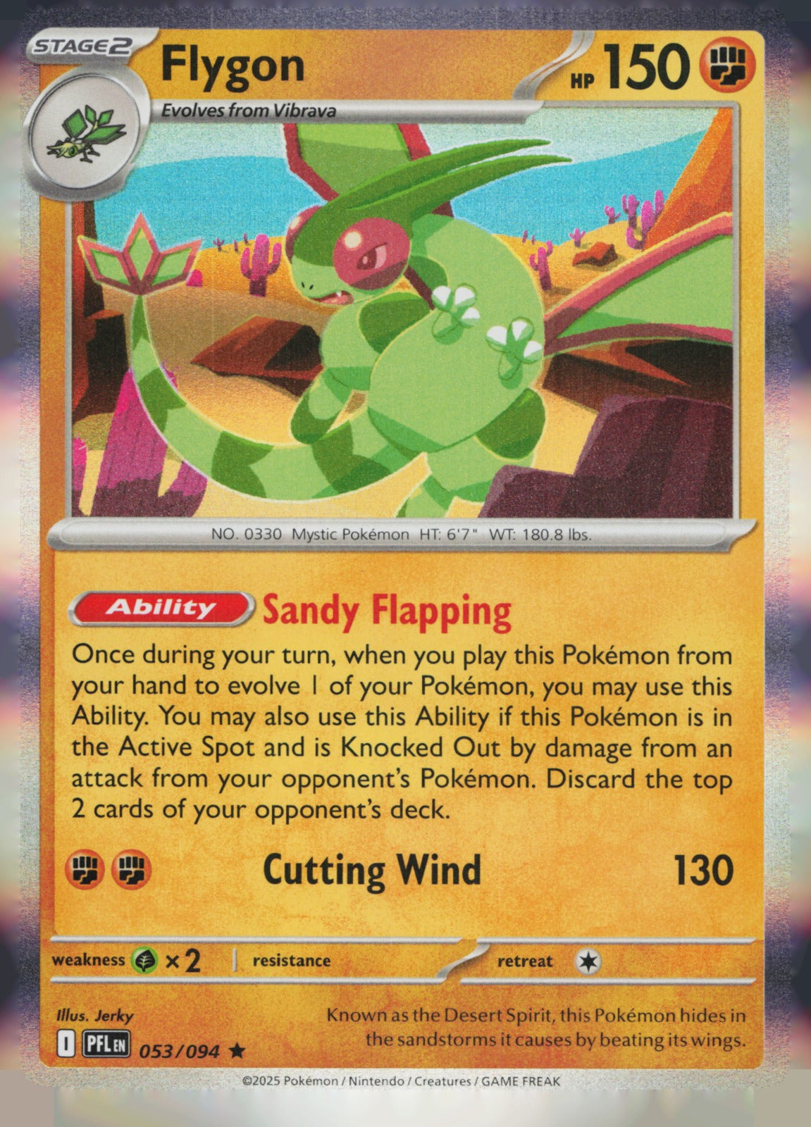 Flygon Holo Rare ME02: Phantasmal Flames 053/094 NM