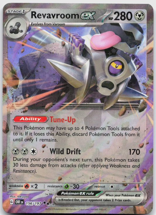 Revavroom ex Holo Double Rare SV03: Obsidian Flames 156/197 NM