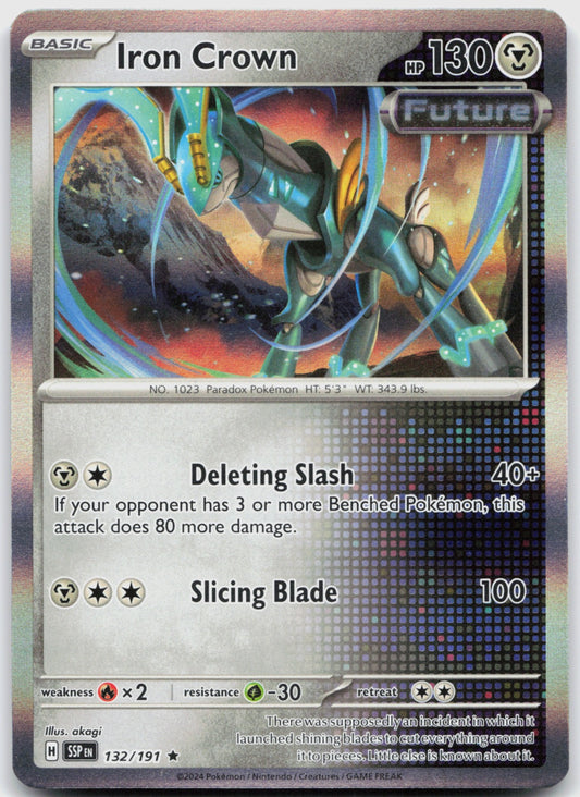 Iron Crown Holo Rare SV08: Surging Sparks 132/191 NM