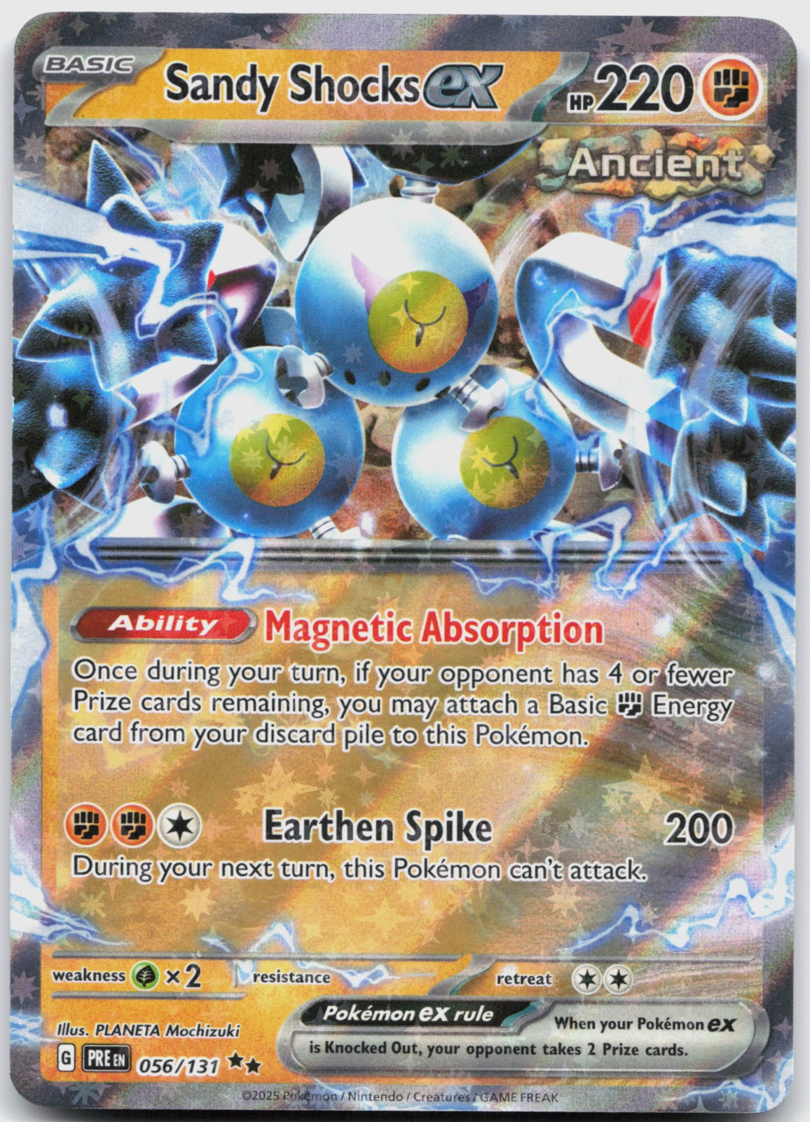 Sandy Shocks ex Holo Double Rare SV: Prismatic Evolutions 056/131 NM