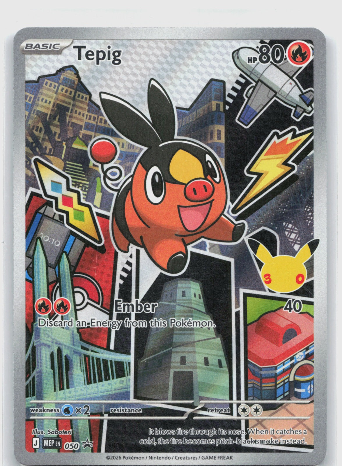 Tepig Holo Promo ME: Mega Evolution Promo 050 NM