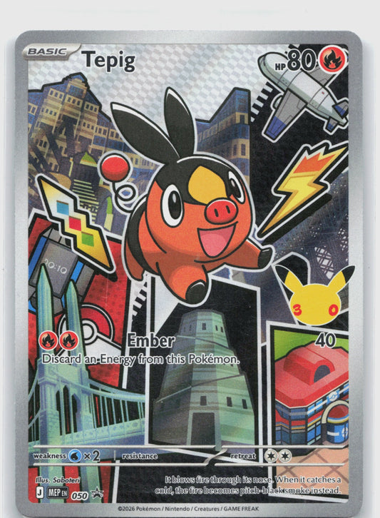 Tepig Holo Promo ME: Mega Evolution Promo 050 NM