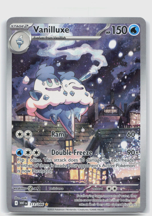 Vanilluxe Holo Illustration Rare SV: White Flare 113/086 NM