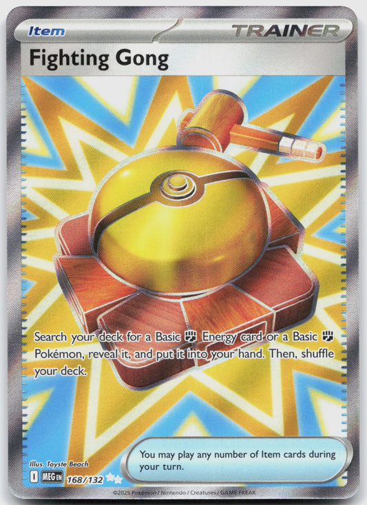 Fighting Gong Holo Ultra Rare ME01: Mega Evolution 168/132 NM