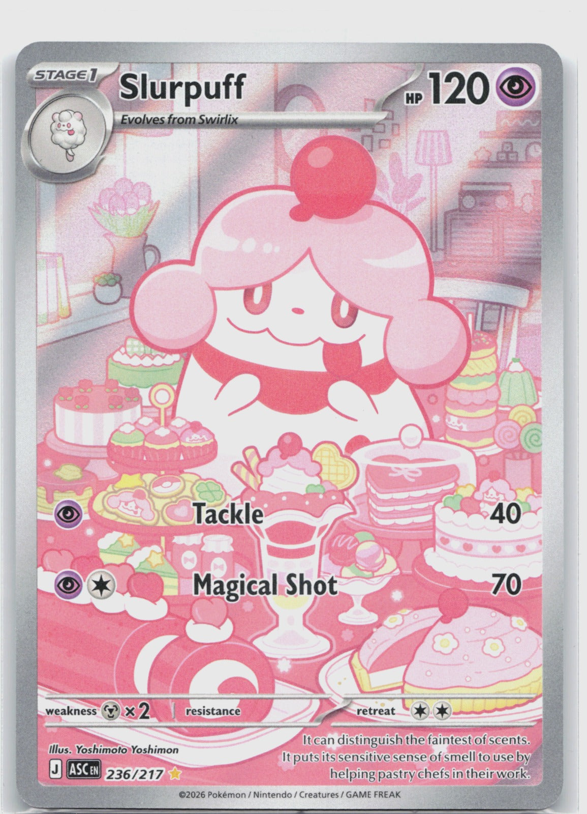 Slurpuff Holo Illustration Rare ME: Ascended Heroes 236/217 NM