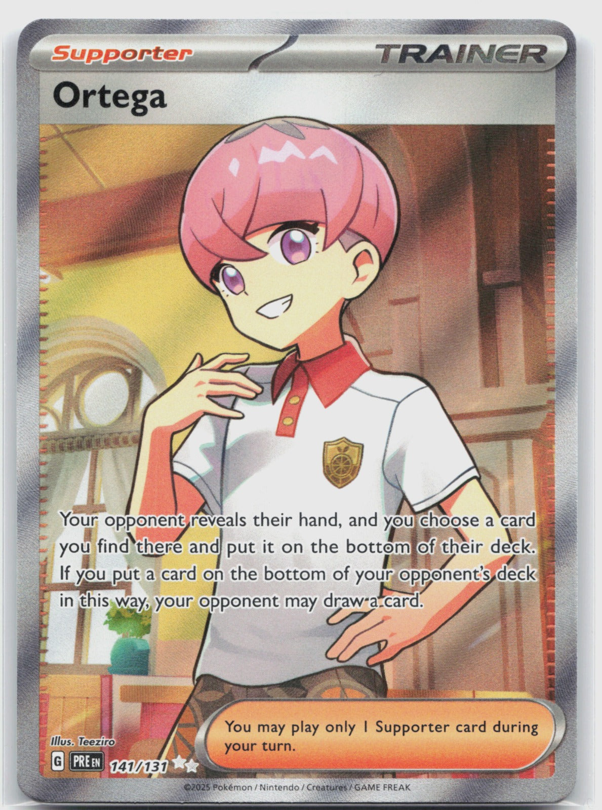 Ortega Holo Ultra Rare SV: Prismatic Evolutions 141/131 NM