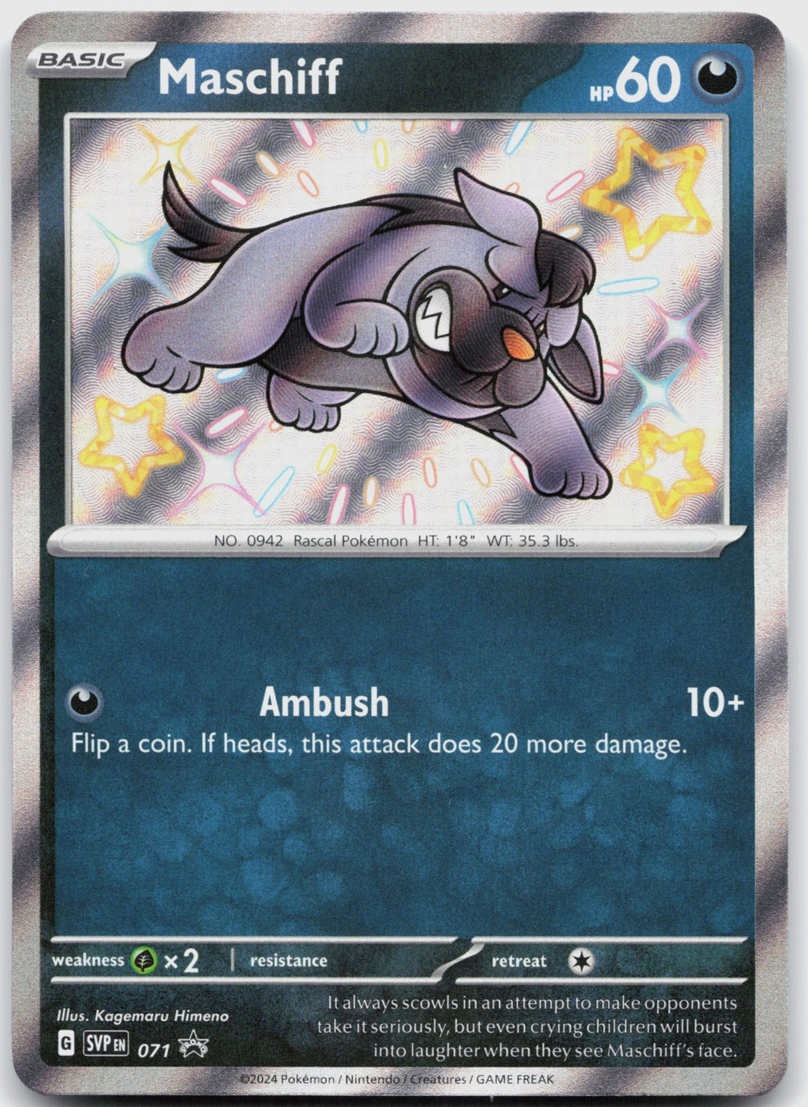 Maschiff Holo Promo SV: Scarlet & Violet Promo Cards 071 NM