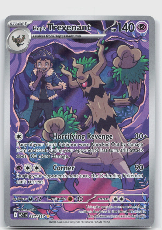 Hop's Trevenant Holo Illustration Rare ME: Ascended Heroes 237/217 NM