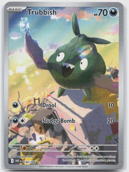 Trubbish Holo Illustration Rare SV: White Flare 140/086 NM
