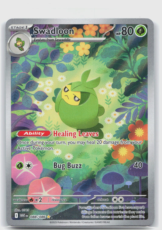 Swadloon Holo Illustration Rare SV: White Flare 088/086 NM