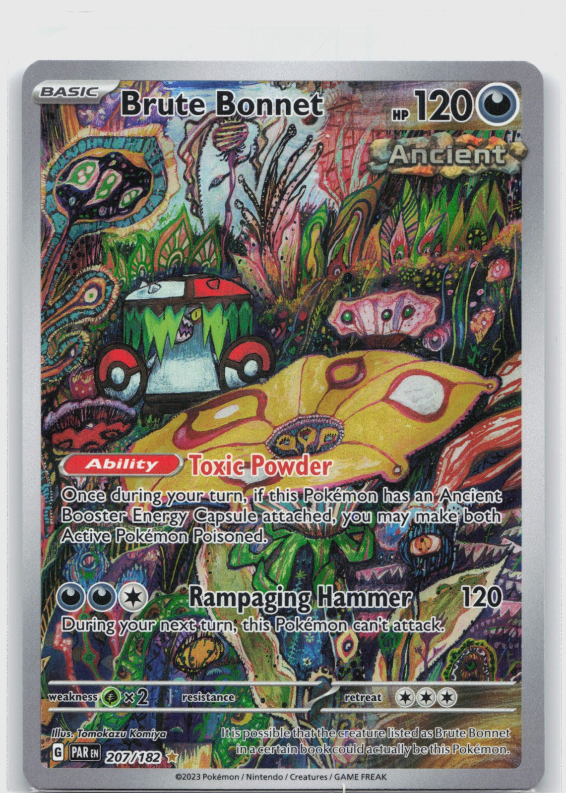 Brute Bonnet Holo Illustration Rare SV04: Paradox Rift 207/182 NM