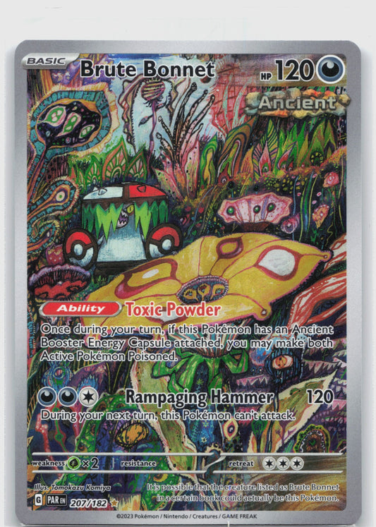 Brute Bonnet Holo Illustration Rare SV04: Paradox Rift 207/182 NM