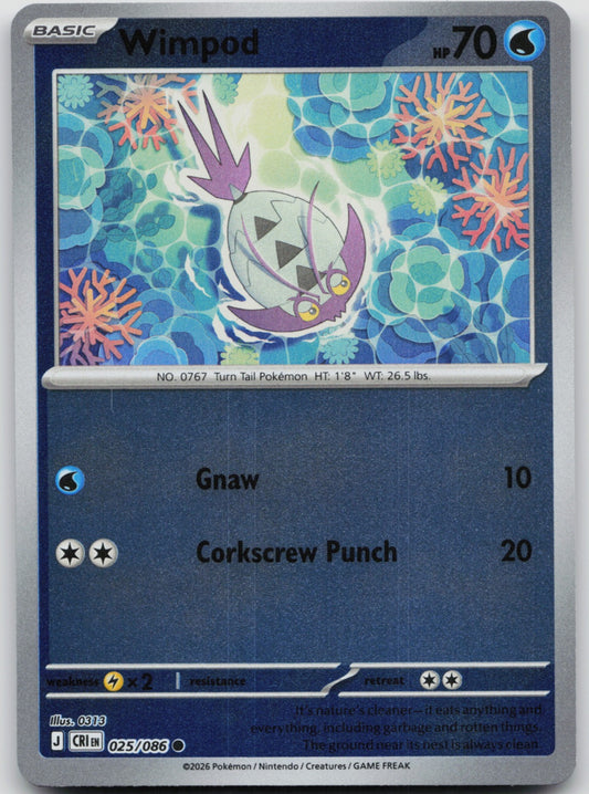 Wimpod Reverse Holo Common ME04: Chaos Rising 025/086 NM