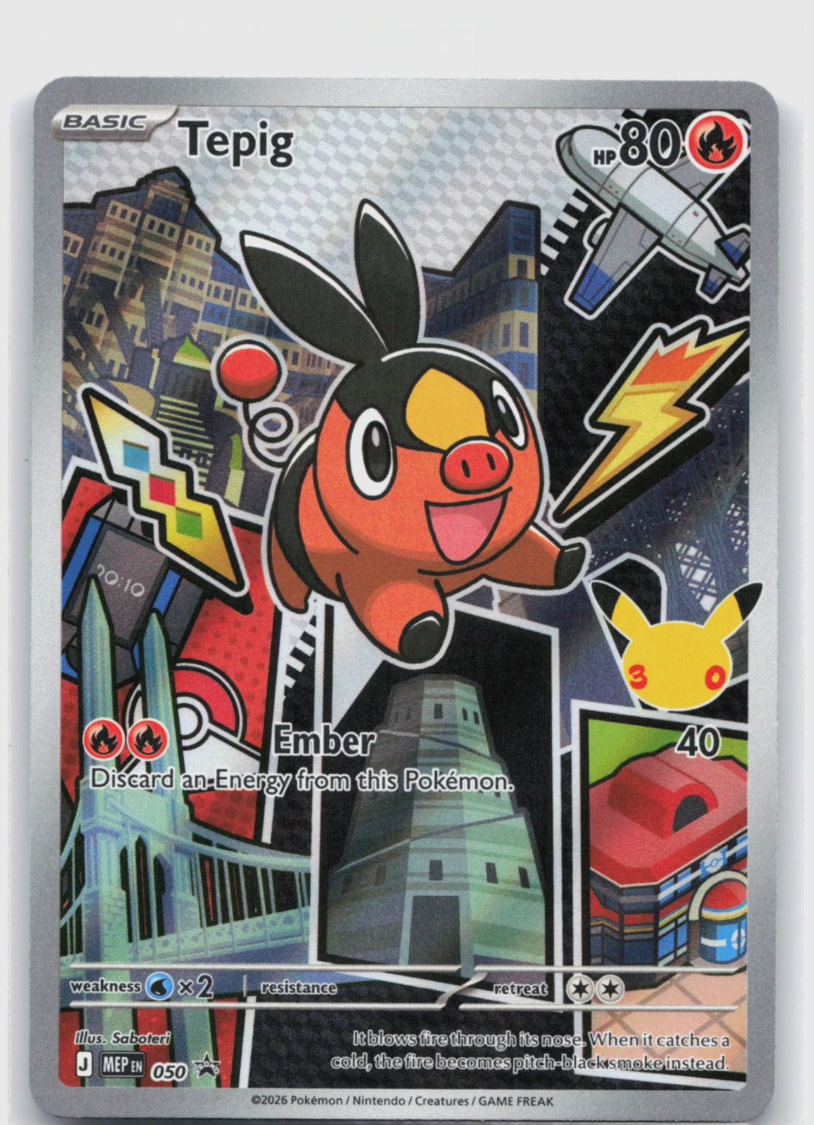Tepig Holo Promo ME: Mega Evolution Promo 050 NM