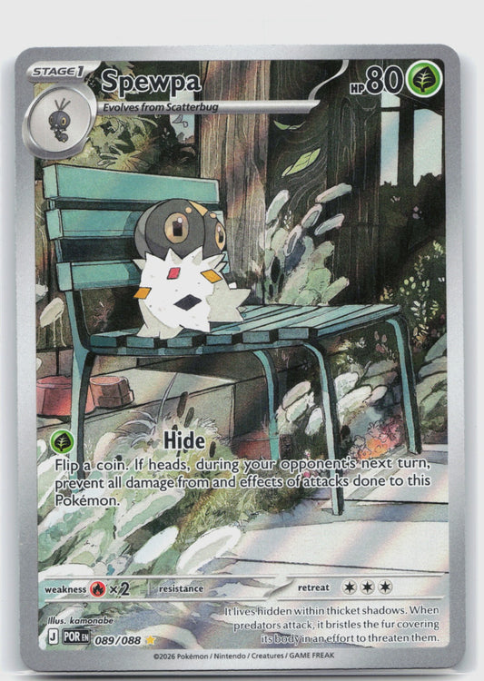 Spewpa Holo Illustration Rare ME03: Perfect Order 089/088 NM