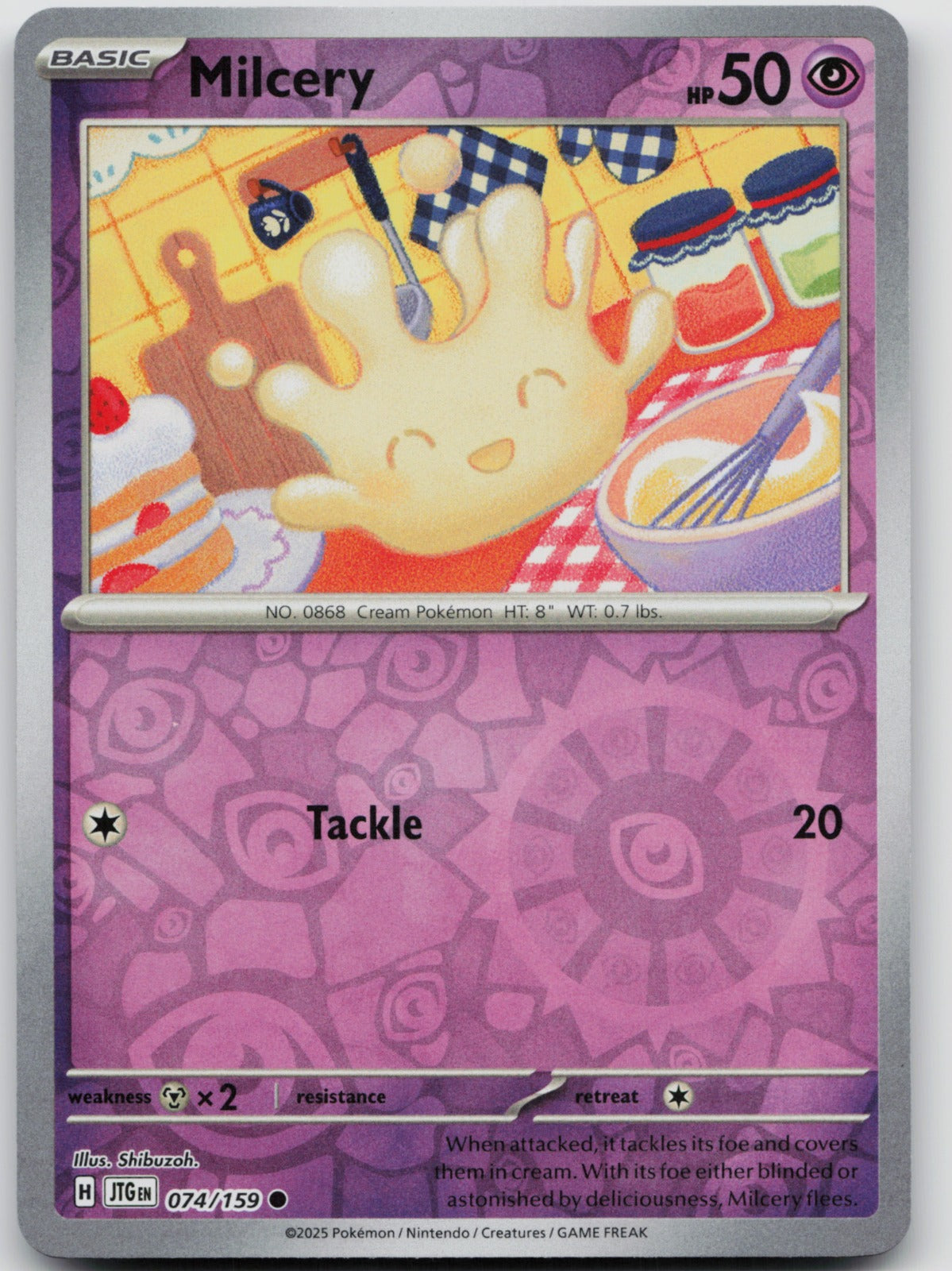 Milcery Reverse Holo Common SV09: Journey Together 074/159 NM