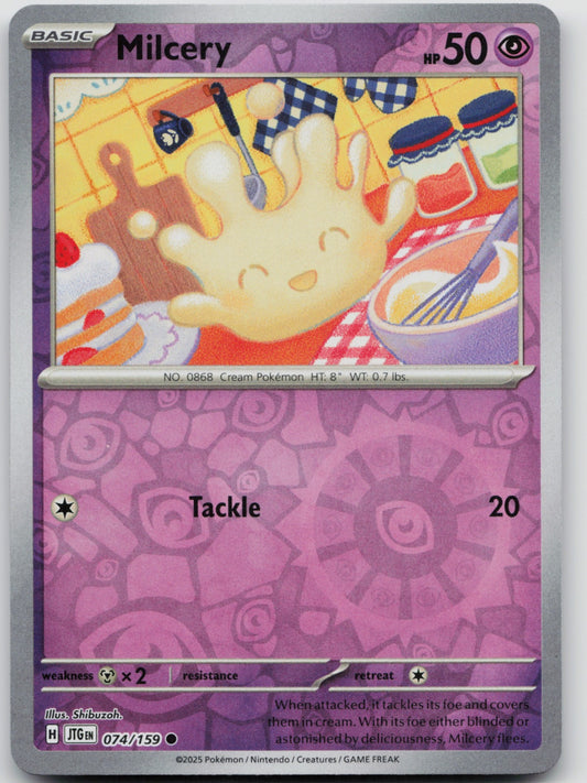 Milcery Reverse Holo Common SV09: Journey Together 074/159 NM