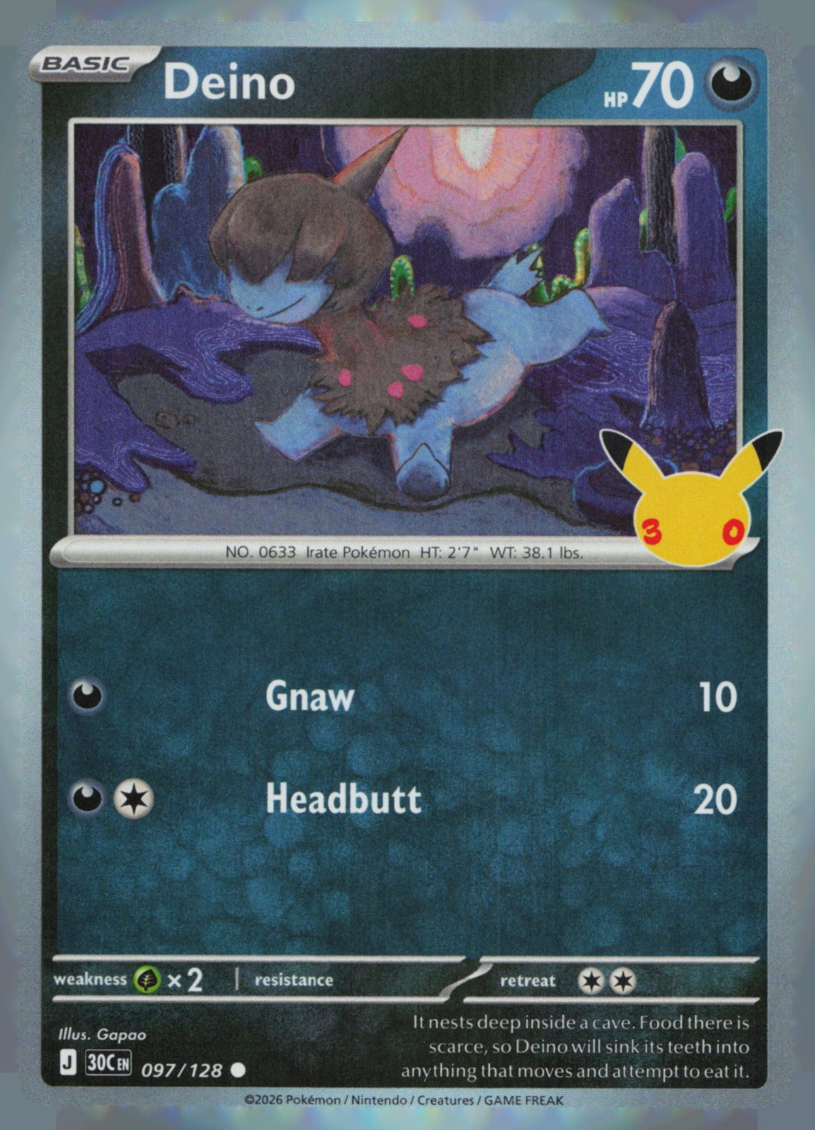 Deino Holo Common ME: 30th Celebration 097/128 NM